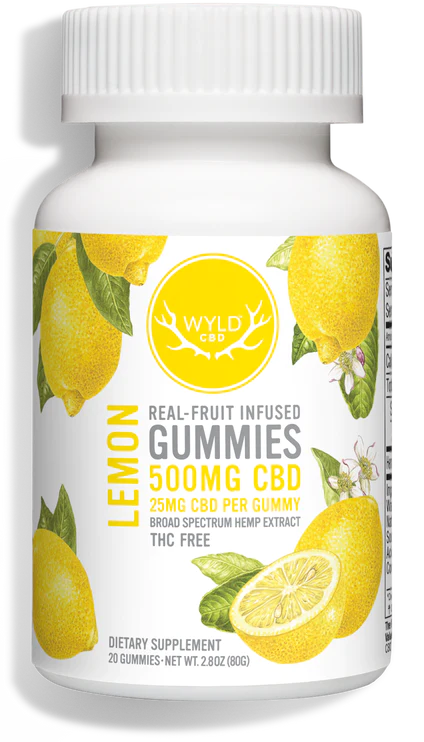 Wyld Lemon CBD Gummies 500MG / 20 Count
