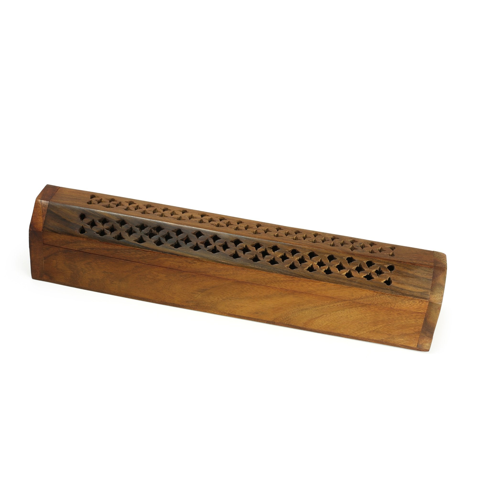Incense Burner - Storage Wooden Box ~ Cutwork Cover